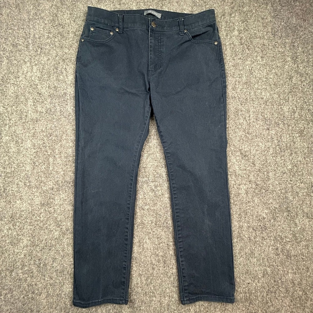 Ash & Erie Jeans Mens 33x28 Navy Blue Slim Fit Stretch 5-Pocket Casual Denim